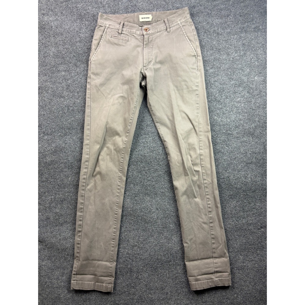 Taylor Stitch Chino Pants Womens 29 Taupe Slim Fit Organic Cotton Stretch